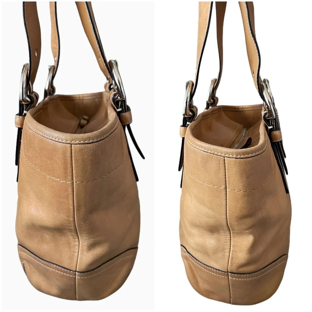 ❌SOLD❌Vintage Coach Leather Tan/Camel Color Shoulder/ Handbag - Picture 11 of 17